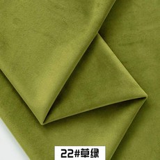 絨布 天鵝絨沙發面料 荷蘭絨 短毛絨布料, 加厚草綠色22,幅寬2.8米長1米 多拍長度相加, 1個