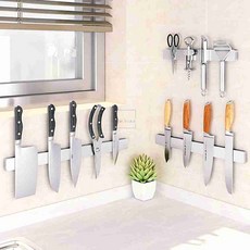 엠비아샵1 스텐 자석 칼걸이 30cm 씽크대칼꽂이, 자석칼걸이-30cm