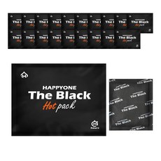 해피원 프리미엄 손난로 핫팩 더 블랙 180g, 20개