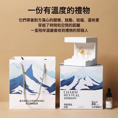 創意小衆香薰擺件擴香石香薰禮盒小夜燈香氛伴手禮生日禮物男生款, 1個, 金山+威斯汀白茶