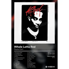 Playboi Carti 음악 앨범 힙합 랩 스타 페인팅 캔버스 Hight 품질 포스터 및 벽 장식 홈, 75) 40X60cm Unframed - 7