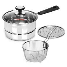 키친아트 미니 찜국수냄비, 16cm, 혼합색상, 1개