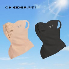 아이더 세이프티 슈퍼드라이존 마스크 넥워머 얼굴스카프 귀걸이형태, 블랙, 1개