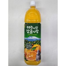 [롯데] 제주사랑감귤사랑 1.5L 4개 감귤쥬스 주스