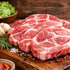 국내산 한돈 냉장 목살 구이용 캠핑고기, 2개, 500g