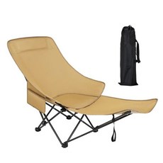 FLOENBIT 캠핑의자 접이식 릴렉스체어 등받이 조절 각도조절, 1개, 베이지
