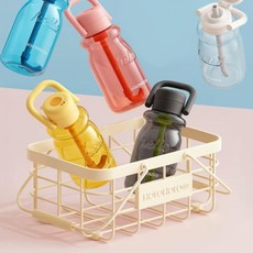 트라이탄보틀&스트랩 아기물통 어린이집물병 아동물병, 스트랩/BLACK