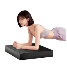 불스투 요가 밸런스 패드 요가매트 운동 무릎 보호, 블랙, 1개