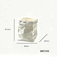 褶皺筷子筒廚房陶瓷收納罐筆筒刀叉勺筷籠裝飾擺件, 1個, 褶皺收納罐(小)