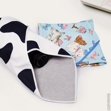 일상발견 자가접착보자기 만능포장지 소지품정리 여행용파우치 카메라태블릿보호용매직포장보자기, 강아지