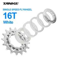 TANKE-단일 속도 플라이휠 변환 키트 18T HG 카세트 톱니바퀴 프리휠 체인용 MTB 도로 자전거 스프로킷, 08 16T silvery
