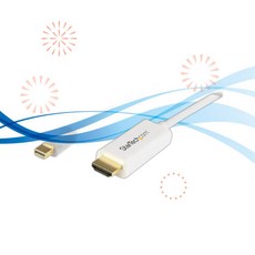 StarTech.com 스타텍 모니터 분배기 미니 디스플레이포트 to HDMI 컨버터 케이블 3피트 1미터 YE