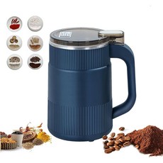 프리라이프 - 다목적 독일 가정용 가루 분쇄기 500ML 대용량 커피/곡물/약재/식재료 그라인더 예비 칼날*2, YMB98