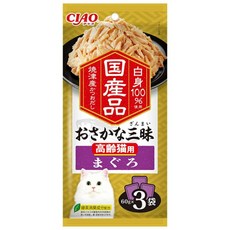 CIAO 魚三昧系列 國產品 鮪魚, 1個, 180g, 高齡貓 鮪魚 IC-418