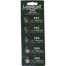 루프아셀 395399 은 산화물 5 배터리SR927W SR927SW, 5 Count (Pack of