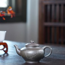 宜興原礦紫砂黃金段泥240cc紫燒名家手製笑櫻紫砂壺, 1個, 宜興原礦紫砂黃金段泥240cc紫燒名家手