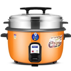 업소용밥솥 대용량 대형 식당 취반기 전기솥 보온 뷔페 호텔, 화이트 8L 찜기 포함 [8-12인용], 기본 색상