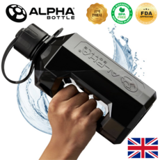 알파디자인 헬스 대용량 물통 1리터 2리터 단백질 프로틴 쉐이커 보틀 쉐이크통 BPA FREE 인증, 스모크, 1개, 1.6L