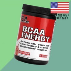 에블루션 뉴트리션 BCAA 아미노산 BACC 에너지 과일 후루츠 펀치 10.16온스 288g EVL ENERGY Fruit Punch 10.16oz