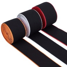 6야드 3색 나일론 엘라스틱 코드 평판 스트레치 와이드 밴드 의류 액세서리 혼합색상 4cm 2야드색상
