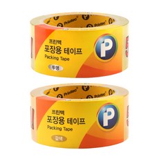 (프린텍) 포장용테이프 48mmx45M (투명/갈색), 단품