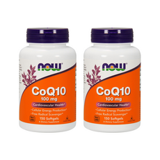 NOW Foods CoQ10軟膠囊 100mg, 150顆, 2罐