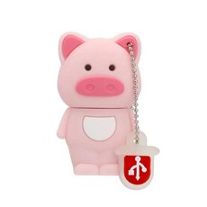귀여운 십이지 USB 플래시 드라이브 메모리 6GB 32GB 돼지 원숭이 펜 28GB 디스크 4GB 8GB, Pig, 1개
