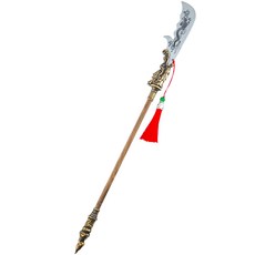 玩模坊 青龍偃月刀 41cm 鋼木銅材質 模型 No.29622, 1個