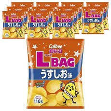 Calbee 卡樂比 卡樂先生洋芋片 鹽味, 12包, 118g