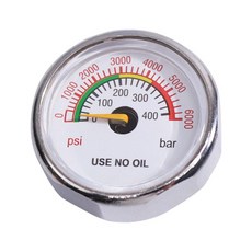 33mm 6000psi/400bar 1/8npt 스레드 뒤로 축 방향 연결 가스 압력 게이지, 그림처럼