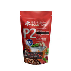 耐吉斯SOLUTION P1 鹿肉凍乾狗糧, 350g, 1個, 鮭魚