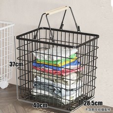 책가방 정리대 학원 만화책보관함 정리 가방장 철제 이동식, 1개, H. 나무 스트립은 큰 바구니 검은 색을 가지고 있습니