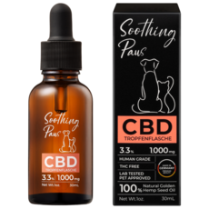 수딩포 3.3% 독일산 CBD 햄프씨드 오일 강아지 고양이 발작 경련 치매 영양제, 1개, 종합영양제, 30ml