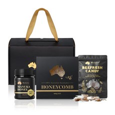 [BEELIVE] 빌리브 호주산 100% 프리미엄 마누카꿀 허니콤 400g 선물세트, 1개