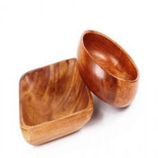 아카시아원목접시 덮밥그릇 아카시아나무 과일볼 식기 우드볼, 원형볼, 1개, 단일상품1