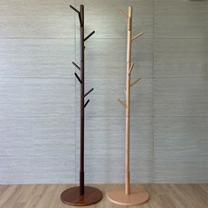 100SU 우드 스탠드 옷걸이 기본형, 브라운