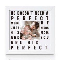 THYGIFTREE 새로운 엄마를 위한 격려 선물 남편의 첫 어머니 친한 친구 감성적인 기념품 그림 프레임 당신은 충분히 산후 선물 아내 베이비 샤워 아기방 장식을, THYGIFTREE 새로운 엄마를 위한 격려 선물, 남