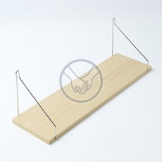 더가 무타공 벽선반 50x19.5cm 내추럴우드