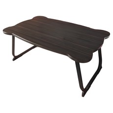 德利生活 床上摺疊電腦桌 懶人桌 摺疊桌 小茶几 床上桌 基本款/豪華款, 黑色