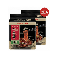 simplus 이춘삼 짜장 건면 (111g x 4입), 2팩