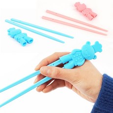 국산 실리콘 I.EQ 교정젓가락 유아 연습용젓가락 su0+9790od, 핑크