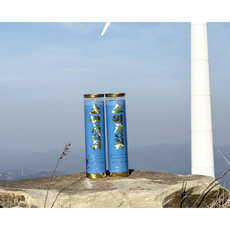 마라니 소원성취 식물성 7일초 20개입 천연팜유 법당초 기도초 신당초 불교용품 무속용품, 2개, 파랑