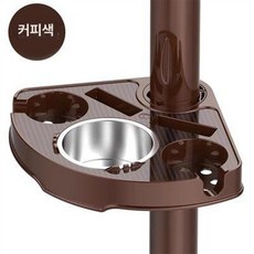 가정용 상업용 기둥 기둥형 카페 가구 테이블 설치 제품 식탁 실내 재떨이 바 다용도, 8.S002 브라운 재떨이(선반2)