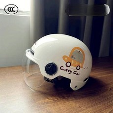 클래식 반모 경량 사계절 베레모 스타일 고글 장착형, 베이지화이트 A