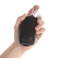 카라비너 한손 쿨타월 등산 필라테스 헬스 kc인증 알러지검사완료, 1개, 카본블랙