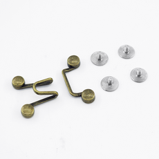 요술 단추 매직 치마고리 나사형 허리 줄이기 조절 청바지 수선 후크, D0251. 엔틱, 1세트