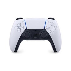 PS5控制器 狼與熊圖案客製化藍色外觀設計 遊戲手柄, 純淨白【全新副廠平替款]