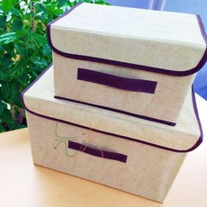 접이식 패브릭 소품 정리박스 세트, 색상, 1개