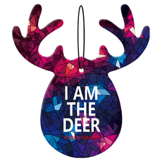 DeerSafe 潮流麋鹿造型香水吊卡, 1個, 松木香型