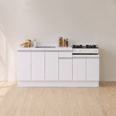 헤이어집 코어 스톤 인조대리석 싱크대 하부장 1800세트 A / B / C, 3_3 하부장 1800 C(상판화이트/900개수대 우)